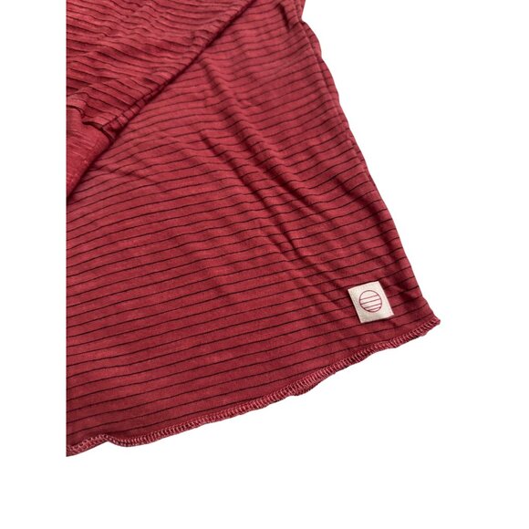 Marine Layer Auburn/Black Striped red Henley Shirt XXL long sleeves men’s new - Picture 10 of 16